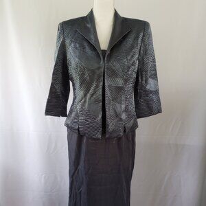 Vintage Alex Evening Petite 2 piece Long Evening Dress with Jacket